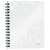 Leitz WOW A5 spiral notebook, white, gridded