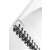 Leitz WOW A5 spiral notebook, white, gridded, close-up of binding