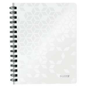 Leitz WOW A5 spiral notebook, white, gridded - Notebook