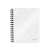 Leitz WOW A5 spiral notebook, white, gridded