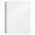 Leitz WOW A5 spiral notebook, white, gridded