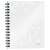 Leitz WOW A5 spiral notebook, white, gridded