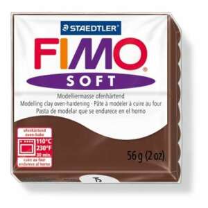 FIMO Soft Chocolate Brown Modeling Clay, 56g, Oven-Bake, Staedtler - Fimo