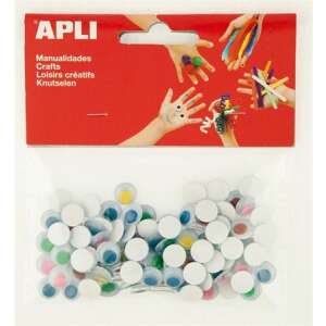 APLI Creative öntapadó mozgó szemek, vegyes színek, kézműves és DIY projektekhez - APLI