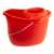 Piros felmosóvödör centrifugával, tisztítás, padló, háztartás