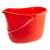 Piros felmosóvödör centrifugával, tisztítás, padló, háztartás
