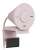 Logitech Brio 300 webkamera, rózsaszín, közeli kép, lencse, mikrofon, RightLight 2