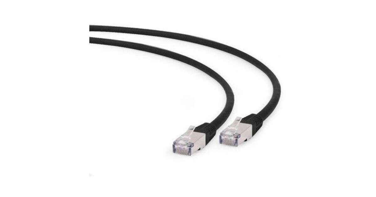 Sieťový kábel FTP kategórie 6 GEMBIRD PP6A-LSZHCU-BK-1M Čierna 1 m 73763673