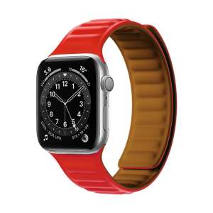Apple Watch magnetic strap in red, 45mm, magnetic clasp - Smart watch strap