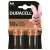 Duracell Basic AA Alkaline Batteries, 4 Pack