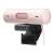 Logitech Brio 500 webcam, pink, 1080p HD, with microphone, side view