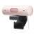 Logitech Brio 500 webcam, pink, 1080p HD, with microphone, side view