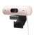 Logitech Brio 500 webcam, pink, 1080p HD, with microphone, side view