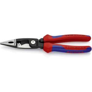 Knipex 13 82 200 Multifunkčné elektrotechnické kliešte, kombinované kliešte, kliešte na krimpovanie koncoviek káblov do 50 mm2 - Kliešte