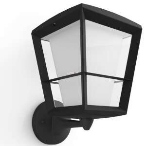 Philips Hue Econic fekete kültéri fali lámpa fehér háttérrel - Okoslámpa