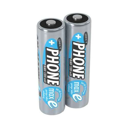 Ansmann DECT maxE PHONE AA NiMH 1.2V 1300 mAh újratölthető elemek, 2 db-os csomag