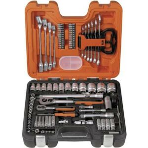 BAHCO S910 92-piece Socket Set, open case showing sockets, wrenches, and ratchets - Bahco Socket Wrench