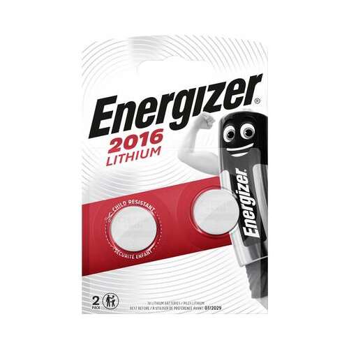 Energizer CR2016 Button cell battery CR 2016 Lithium 90 mAh 3 V 2 pcs