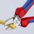 Bočné štiepacie kliešte Knipex 70 02 160 strihajú žltý kábel