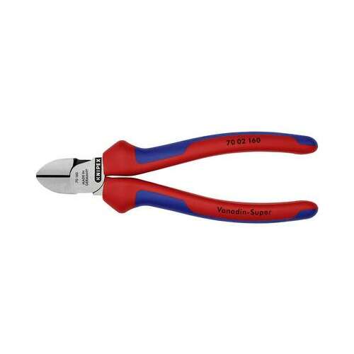 Bočné klešte Knipex 70 02 160, 160 mm, červeno-modré rukoväte