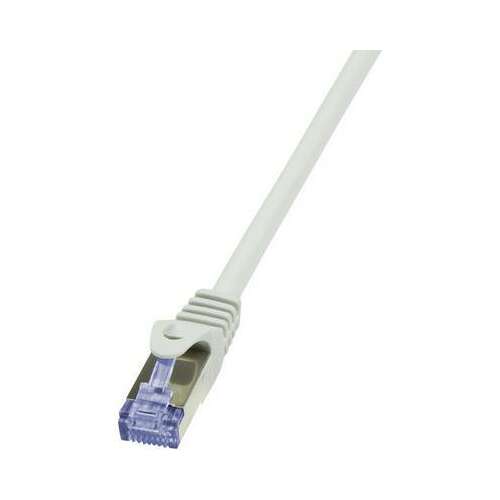 Sieťový kábel LogiLink CAT 6A S/FTP, konektor RJ45, 5 metrov, sivá