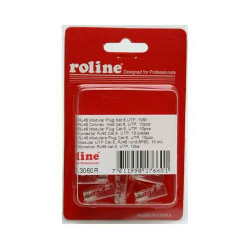 Roline RJ45 UTP Stecker 8PC8 10Stück (21.17.3060-50)