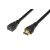 Digitus High Speed HDMI kábel 2m ferde nézet