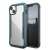Raptic Shield Case for iPhone 14, clear back, black frame, iridescent accents, 360 degree protection