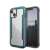 Raptic Shield Case for iPhone 14, clear back, black frame, iridescent accents, 360 degree protection
