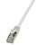 LogiLink SF/UTP patch cable CAT5e 0.25m grey (CP1012D), RJ45 connector, 26/7 AWG, shielded, grey