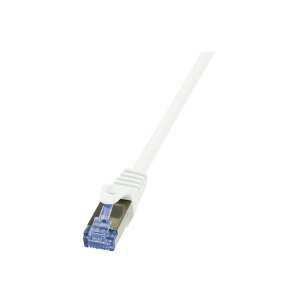 LogiLink CAT6A S/FTP Patchkabel, 0.25m, Weiß - FTP-Kabel