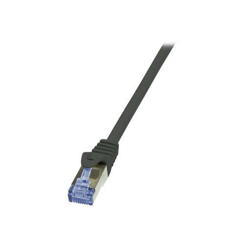 LogiLink 10G S/FTP PIMF PrimeLine patch cable CAT6A 0.25m black (CQ3013S)