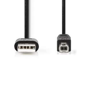 Nedis CCGT60100BK30 USB A to USB B cable, 3 meters, black - Nedis