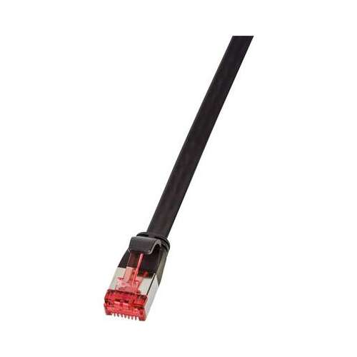 LogiLink RJ45 network cable CAT 6 U/FTP 2.00 m black gold-plated contacts