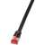 LogiLink RJ45 network cable CAT 6 U/FTP 2.00 m black gold-plated contacts