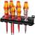 Wera VDE Screwdriver Set, 7 piece, with rack, insulated, for electrical work