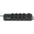 Brennenstuhl black 10-socket power strip with two switches