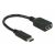 Delock 65634 USB typu C (USB-C) męski &gt; USB typu A żeński 15 cm czarny 65576451