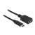 Delock 65634 Kabel adaptera USB Typ-C do USB Typ A, czarny, 15cm