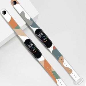 Xiaomi Mi Band 3/4 Moro Camo Opaska - Silikonowy pasek kamuflażowy - Pasek do inteligentnego zegarka