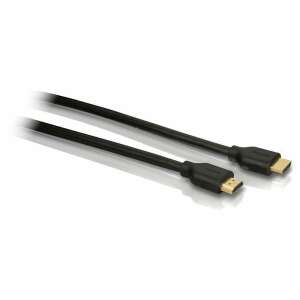 Philips 1.8m HDMI-HDMI kábel, fekete, nagy sebességű, aranyozott csatlakozókkal - HDMI kábel