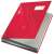 Leitz Design 18-part red signature book, closed, front view
