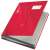 Leitz Design 18-part red signature book, closed, front view