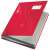Leitz Design 18-part red signature book, closed, front view