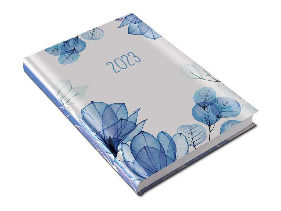 Realsystem 2022 Bild 5321-61 Blumenmuster A5 Tagesplaner