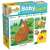 Carotina Baba Puzzle - Az erdő, 6 darabos puzzle erdei állatokkal kisbabáknak és kisgyermekeknek
