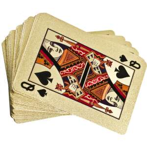 Gold Plastic Playing Card - Plastikspielkarte, Gold 65618303 Kartenspiele