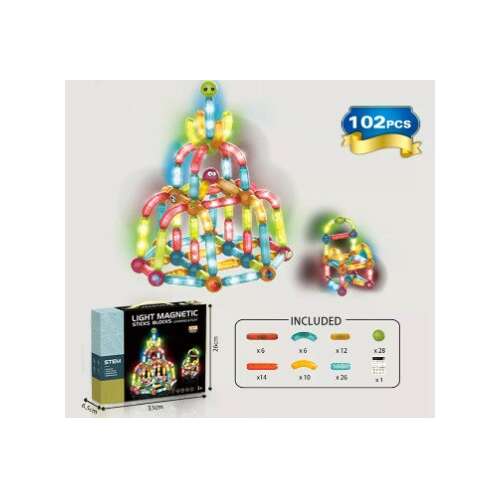 Light up hot sale magnetic blocks