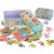 Puzzle Games Vehicles 30 disassembled, vehicle puzzle pieces with metal box