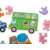 Puzzle Games Vehicles 30 - wooden puzzle piece for a bus with animal passengers